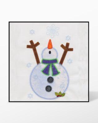 GO! Snowman Single #1 Embroidery by V-Stitch Designs (VQ-SMS1)