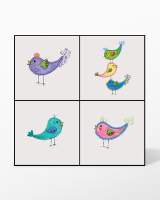 GO! Tweet Birds Embroidery by V-Stitch Designs (VQ-TB1)