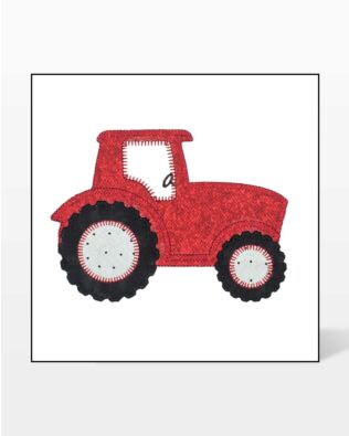 GO! Tractor Set Embroidery by V-Stitch Designs