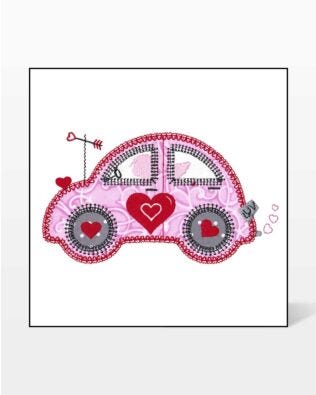 GO! Valentine Cute Car Embroidery by V-Stitch Designs