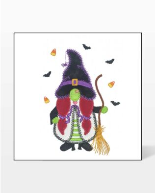 GO! Witchy Gnome Embroidery by V-Stitch Designs