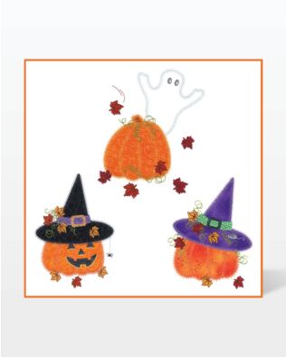 GO! Witchy Pumpkins Embroidery by V-Stitch Designs