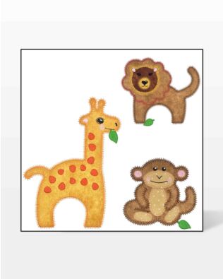 GO! Zoo Animals 2 Set Embroidery by V-Stitch Designs