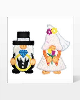 GO! Gnome Wedding Embroidery Specialty Designs
