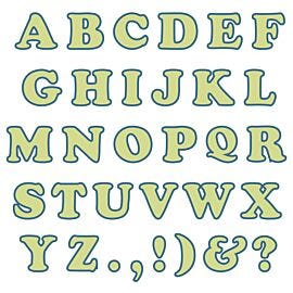 Studio Carefree 7" Uppercase Alphabet