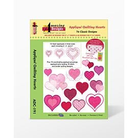 Applique Quilting Hearts Embroidery Designs CD for GO!