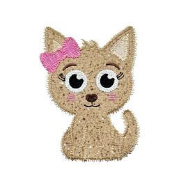 GO! Kitten Girl Embroidery Design by Creative Appliques