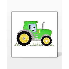 GO! Tractor Embroidery Design by Creative Appliques