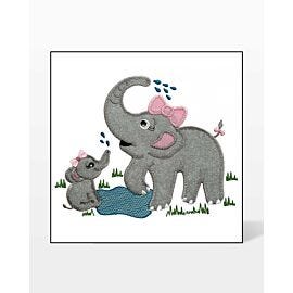 GO! Elephant Girls Embroidery Design by Creative Appliques