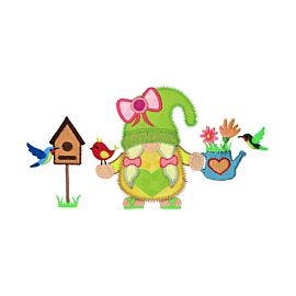 GO! Bird Loving Gnomess Embroidery Specialty Designs