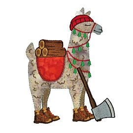 GO! Lumberjack Llama Embroidery Specialty Designs