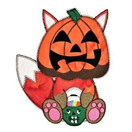 GO! Fox Caught in a Pumpkin Embroidery Specialty Designs