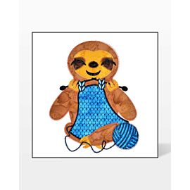 GO! Knitting Sloth Embroidery Specialty Designs