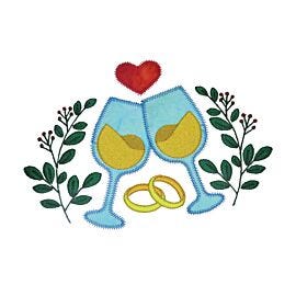 GO! Toast to Love Embroidery Specialty Designs