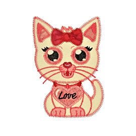 GO! Girly Kitten Embroidery Specialty Designs