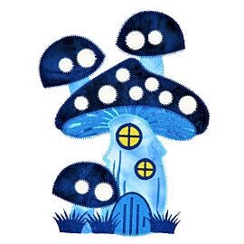 GO! Mushroom House by Janine Lecour Embroidery Specialty Designs