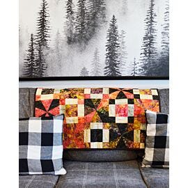 GO! Qube 8" Falling for Pinwheels Throw Quilt Pattern