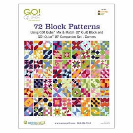 72 Block Patterns for GO! Qube Companion Set Corners Booklet