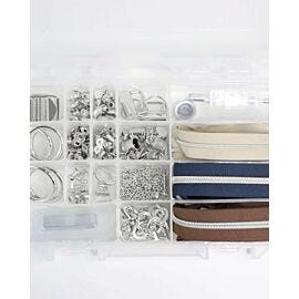 Sallie Tomato Artisan Box Bundle of Hardware & Zippers- Nickel