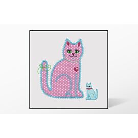 GO! Calico Cat Single #1 Embroidery Designs by V-Stitch Designs