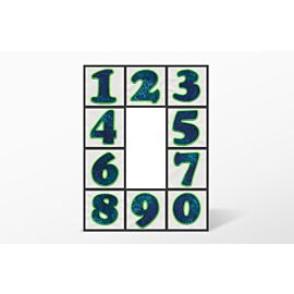 GO! Carefree Numbers #2 Embroidery Designs by V-Stitch Designs