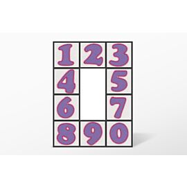 GO! Carefree Numbers #3 Embroidery Designs by V-Stitch Designs (VQ-CN03)