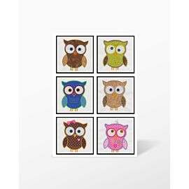 GO! Hoot Hoot Hooray! Wall Hanging Pattern (PQ10507) - made with GO! Owl Embroidery by V-Stitch Designs (VQ-OLE) - Sold Separately