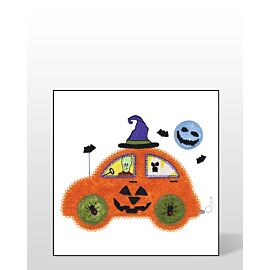 GO! Pumpkin Cute Car Embroidery Designs by V-Stitch Designs (VQ-PCC)