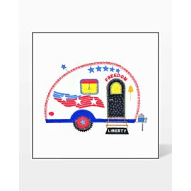 GO! Patriotic Camper Embroidery by V-Stitch Designs