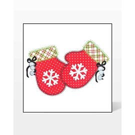 GO! Pom Pom Mittens Embroidery by V-Stitch Designs