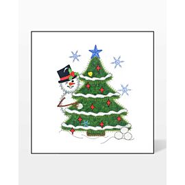 GO! Peeking Snowman Embroidery by V-Stitch Designs