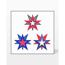 GO! Triple Stars Embroidery by V-Stitch Designs