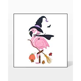 GO! Witchy Flamingo Embroidery by V-Stitch Designs
