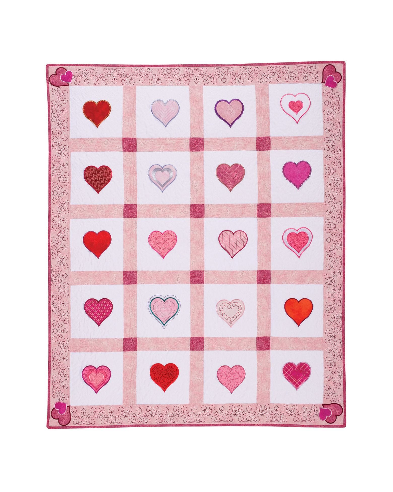 Free Hearts Quilt Pattern