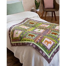 GO! Log Cabin in the Woods Free Quilt Pattern