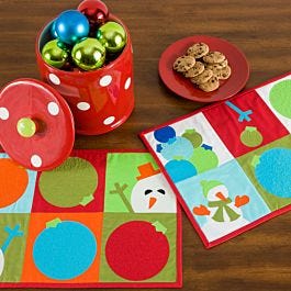 GO! Snowman Games Free Placemats Pattern