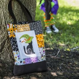 GO! Witchy Cat Treat Sack Pattern