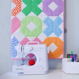 GO! Qube 8 Hugs and Kisses FREE Baby Quilt Pattern