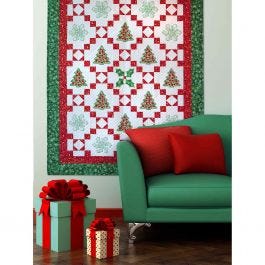 FREE GO! Qube 6 Holiday Medley Throw Quilt Pattern