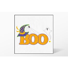 GO! Halloween Boo Embroidery Design by V-Stitch Designs