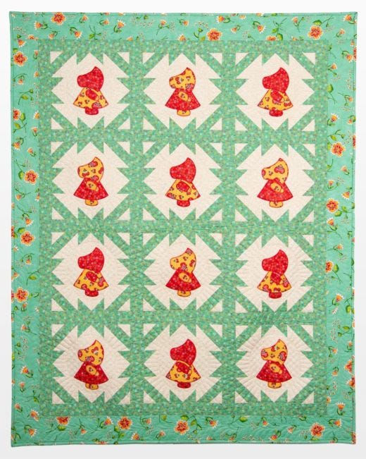 GO Qube 40 Sunbonnet Sue Bows Quilt Pattern Accuquilt Fascinating Sunbonnet Sue Patterns GO Qube 40 Sunbonnet Sue Bows Quilt Pattern Accuquilt Fascinating Sunbonnet Sue Patterns