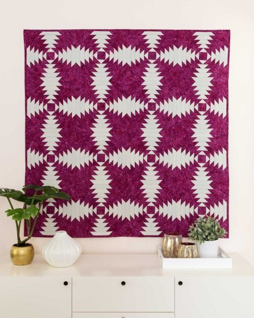 Crafts Raspberry Cream Quilt Pattern Card Quilt Patterns