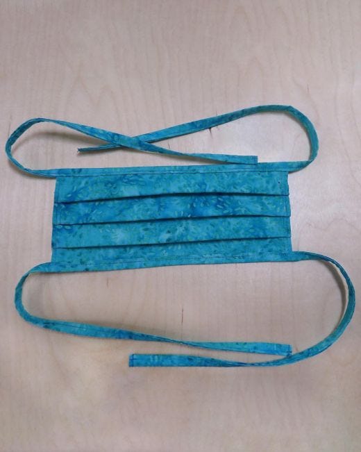 GO! Face Mask with Fabric Strip Ties Pattern Download the Free pattern