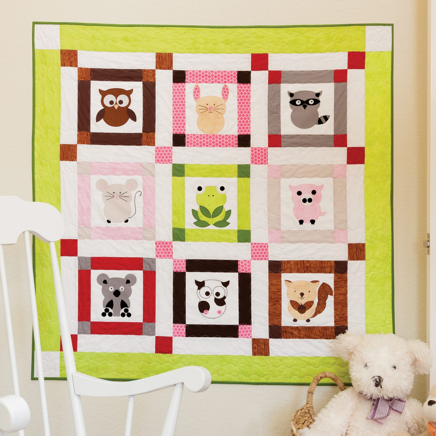 AccuQuilt GO! Free Talk To The Animals Baby Quilt Pattern