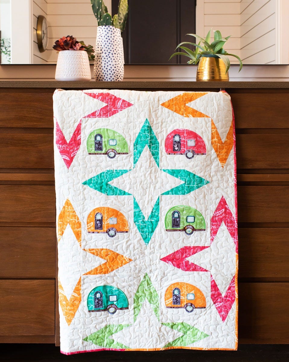 AccuQuilt GO! Going Camping Quilt Pattern Free Download