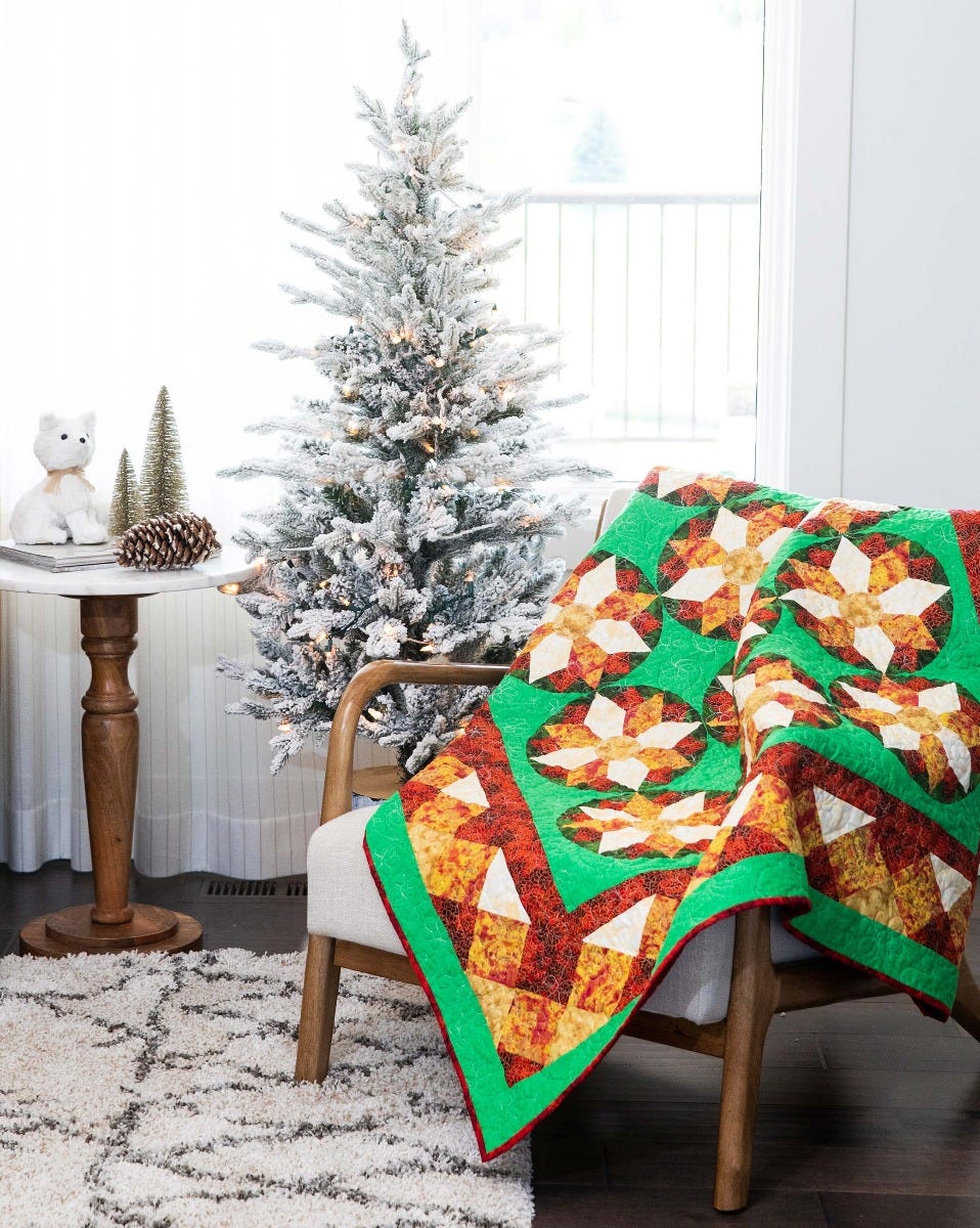 AccuQuilt GO! Courtyard Lattice Throw Quilt Pattern