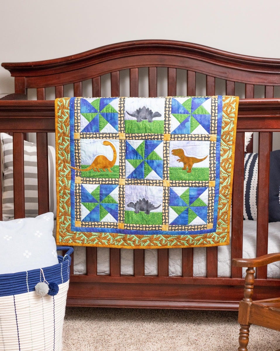 AccuQuilt GO! Dino-Mite Wall Hanging Pattern