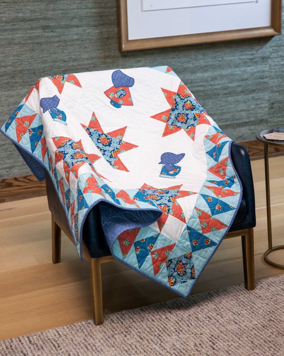 AccuQuilt GO! Sam and Sue on a Picnic Throw Quilt Pattern