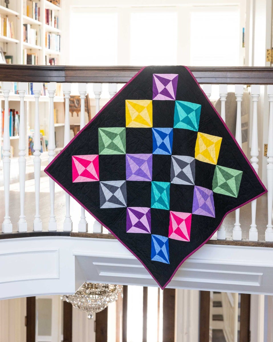 AccuQuilt GO! Gemstones Throw Quilt Pattern
