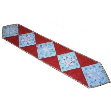 Sparkle Snowflakes Table Runner